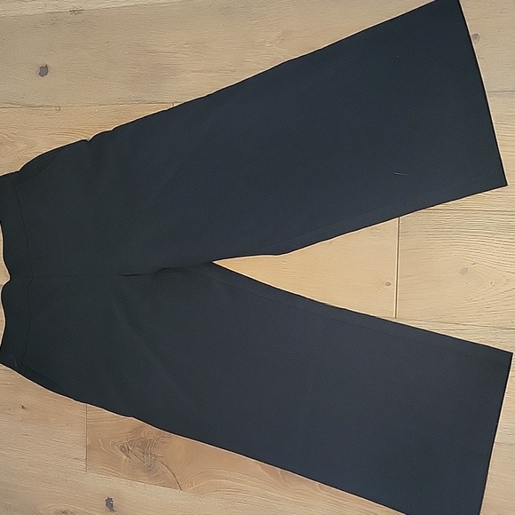 NWT Nine West High Rise Wide Leg Stretch Waist Black Pants Size Large - Picture 3 of 7